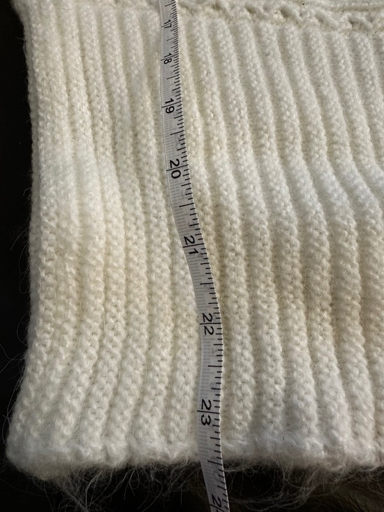 NWT Zara Off-White Sweater with Tie Neck, Large - Picture 14 of 15